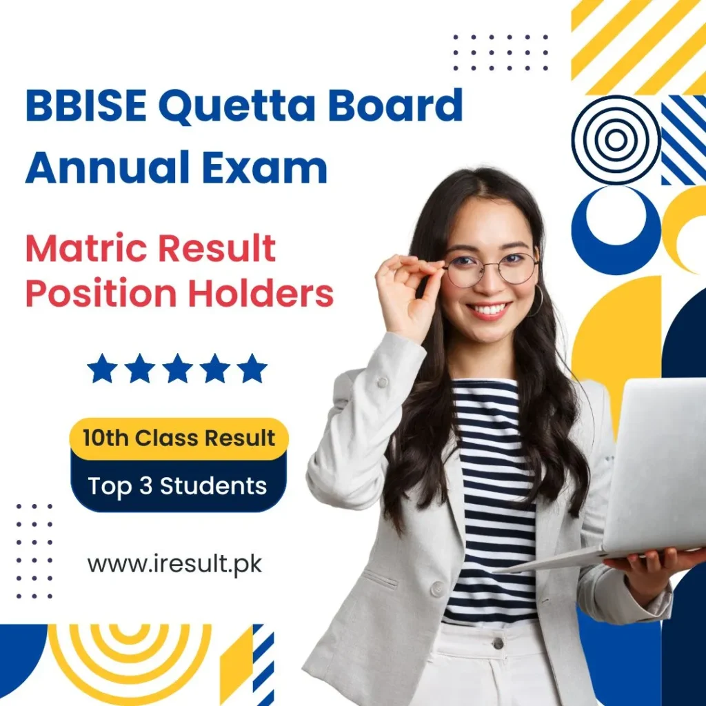 BBISE Quetta Board 10th Class Result Position Holders