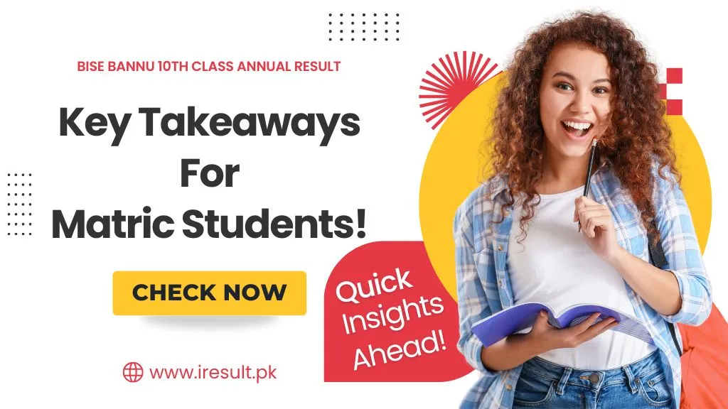 BISE Bannu 10th Class Annual Result – Key Takeaways