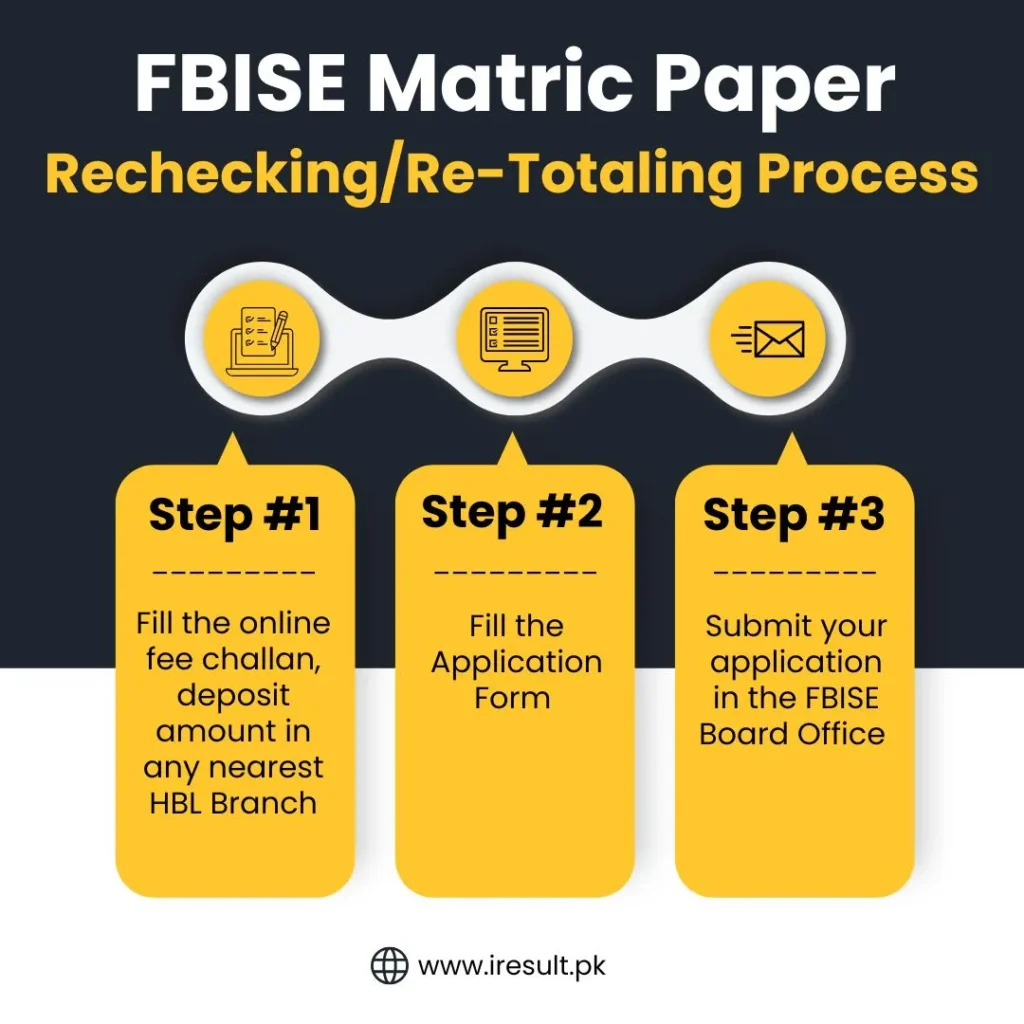 FBISE Matric Paper Rechecking or Re-Totaling Process [Federal Board 10th Class Rechecking Process] | 3 Easy Steps